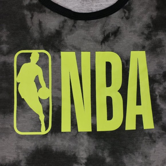 NBA NEW MEN'S BLACK/GRAY T-SHIRT SIZE MEDIUM - Picture 5 of 9